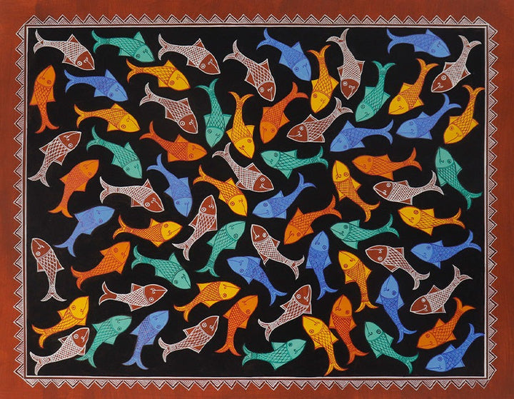 Gliding Vibrancy: Mandana Artwork by Vidya Soni Thumbnail