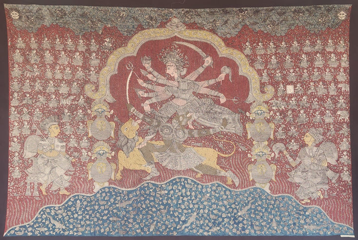 Goddess Durgas Glory Mata Ni Pachedi By Sanjay Chitara For Home Decor Thumbnail