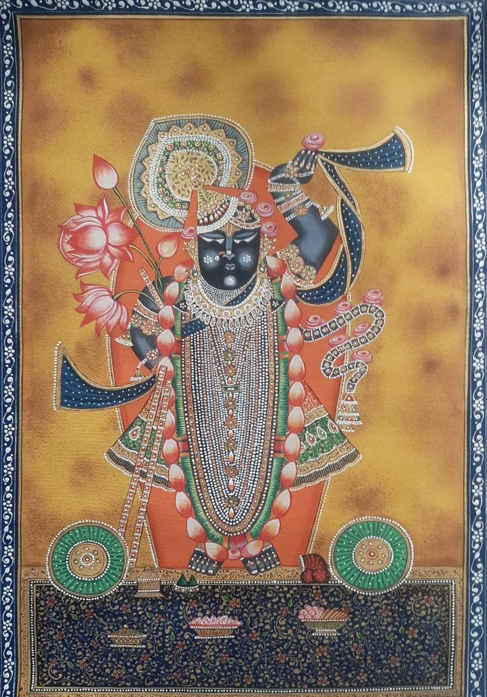 The Divine Abode: Shehzaad Ali's Canvas of Mastery in Pichwai Thumbnail