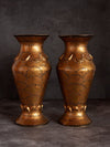 Golden Paper Mache Vase by Riyaz