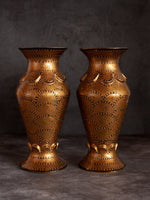 Golden Paper Mache Vase by Riyaz