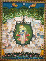 Gopashtami Pichwai Painting by Sushil Soni