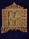 Hindu Pantheon Sculpture, Sandalwood Miniature Artwork by Om Prakash
