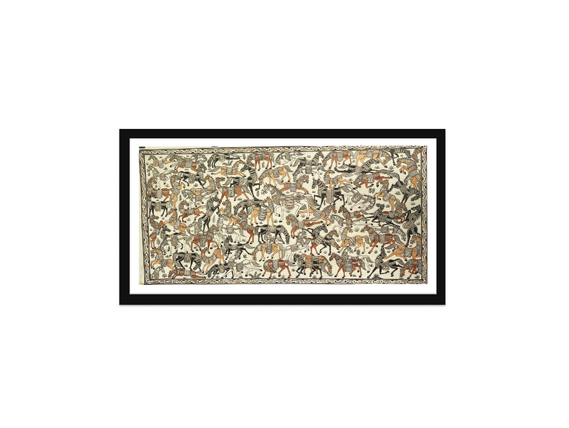 Horses: Pattachitra painting by Gitanjali Das