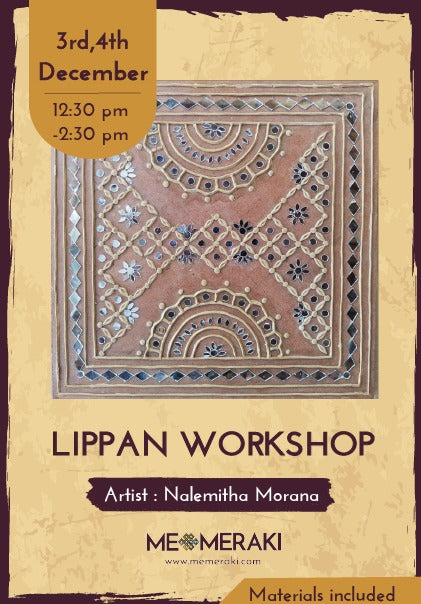 Buy Recording: LIVE ONLINE LIPPAN KAAM / MUDWORK WORKSHOP BY NALEMITHA (with materials)