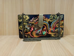 Where be Dragons, Rectangle Clutch Gold and Multicolours