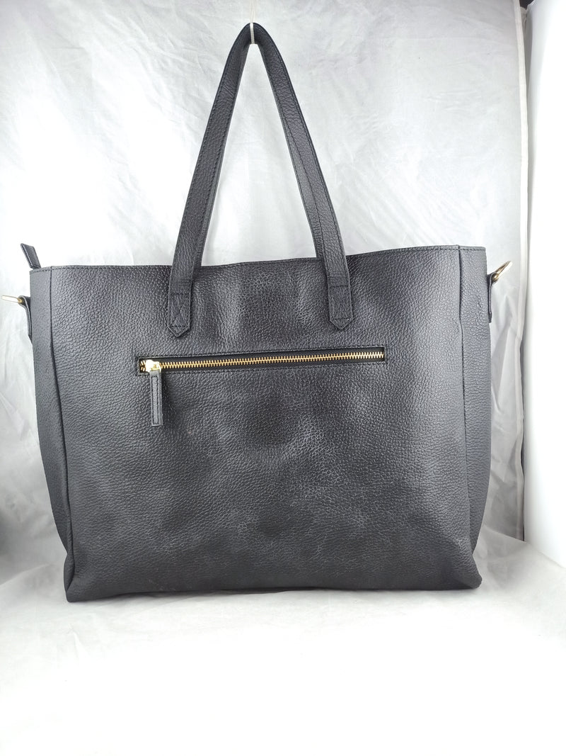 A stroll through the spoken forest, TAN LEATHER TOTE BAG