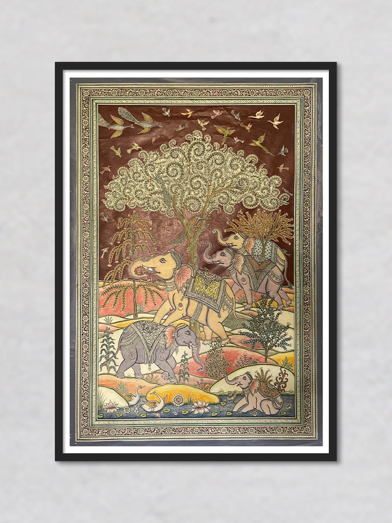 Jungle: Pattachitra painting by Gitanjali Das