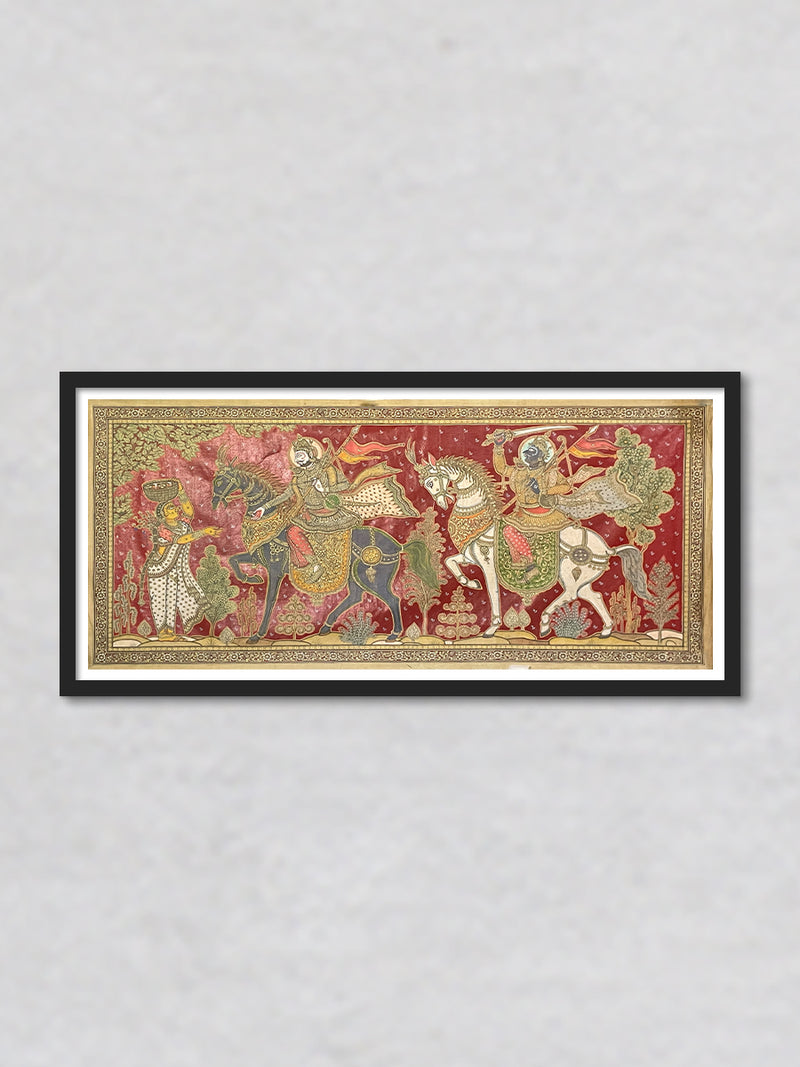 Kanchi Bijay: Pattachitra painting by Gitanjali Das