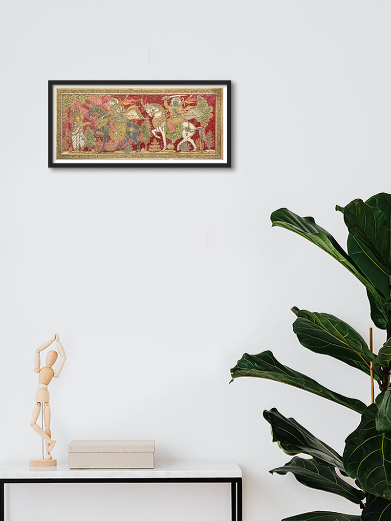 Kanchi Bijay: Pattachitra painting by Gitanjali Das