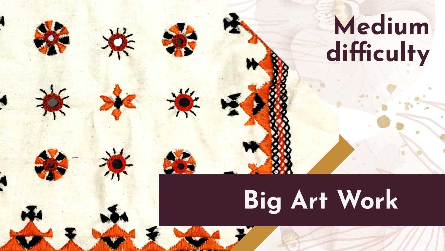 Kashidakari Embroidery - Big Art Work