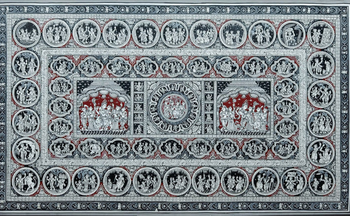 Krishna Leela - Pattachitra Painting by Purusottam Swain for Home Decor Thumbnail