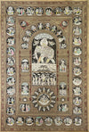 Krishna Leela: Pattachitra painting by Gitanjali Das