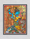 Krishna and Radha: Kalamkari Painting by Harinath.N for sale