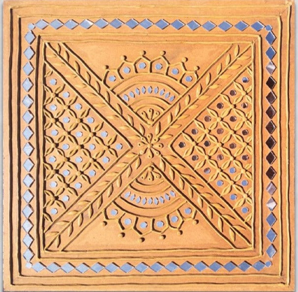 Geometrical Enchantment: Lippan Kaam Artwork by Nalemitha