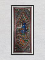 Krishna Madhubani Painting by Priti Karn