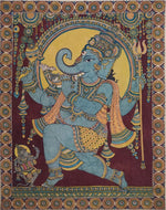 Lord Buy Ganesha: Kalamkari Painting by Harinath.N