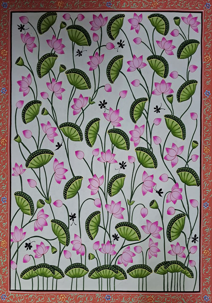 Kamal Talai: A Lotus Reverie In Pichwai by Shehzaad Ali Sherani Thumbnail