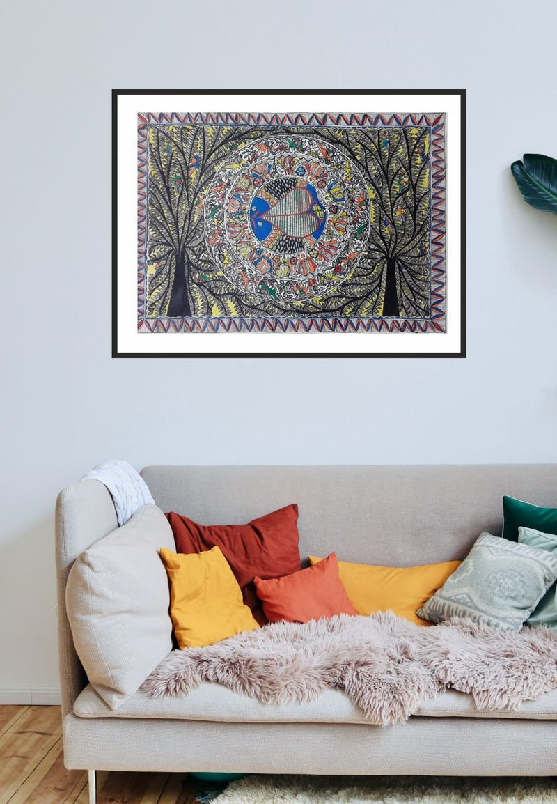 Handmade madhubani art