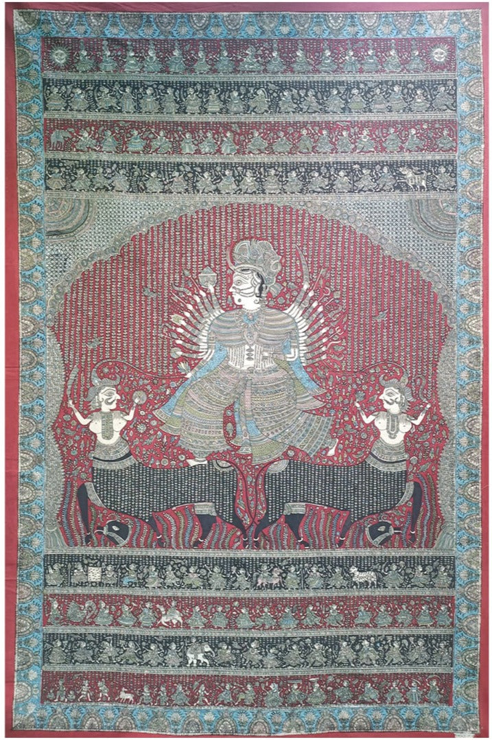 Majestic Blessings Mata Ni Pachedi By Sanjay Chitara For Home Decor Thumbnail