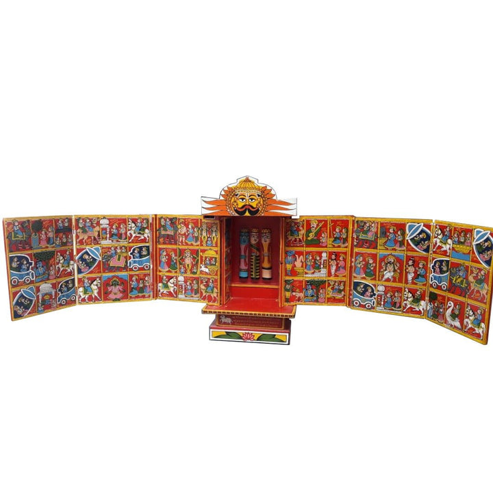 Marwari Kavad by Satyanarayan (10 part kavad, 14 inch height) Thumbnail