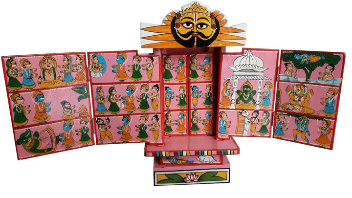 Marwari Kavad by Satyanarayan (8 part Kavad , 10 inch height) Thumbnail