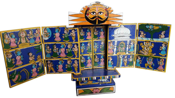 Marwari Kavad by Satyanarayan (8 part Kavad , 10 inch height) Thumbnail