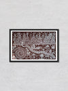 Mountains: Warli Painting by Dilip Rama Bahotha