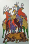 Nature in Recreation, Gond Painting by Santosh Uikey