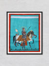 Noble on a Horse Kavad Painting by Dwarka Prasad