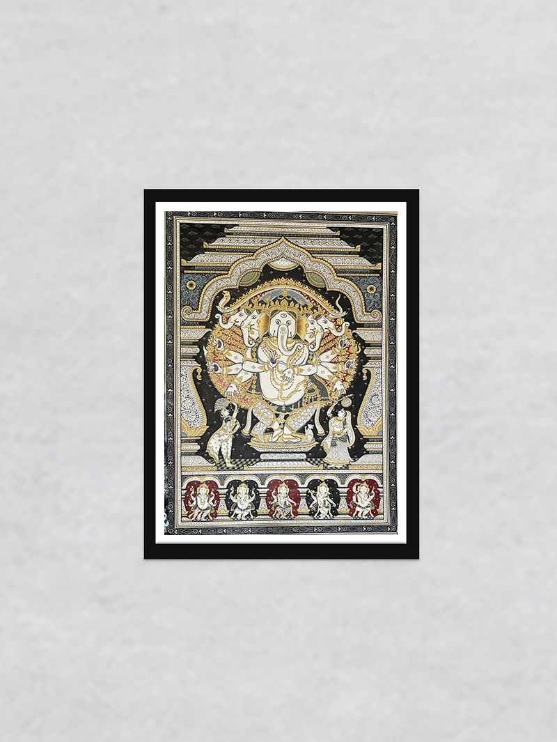 Panchamukha Ganesh: Pattachitra painting by Gitanjali Das