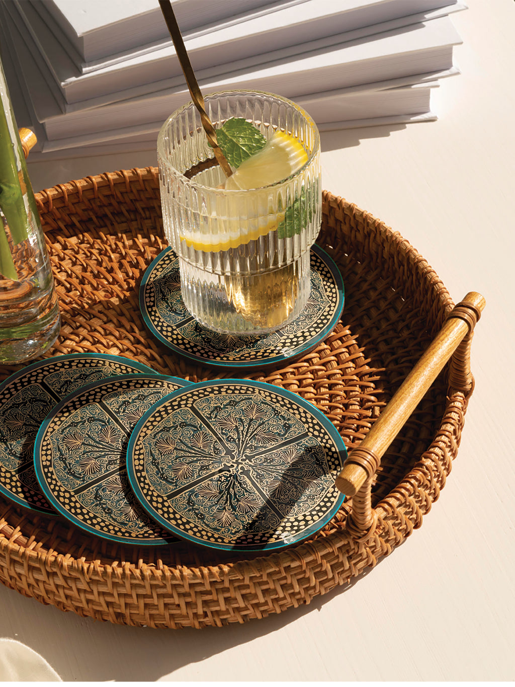 Shop Paper Mache Coasters by Riyaz
