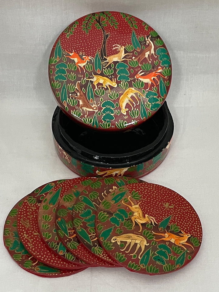 Paper Mache Coasters by Riyaz Thumbnail