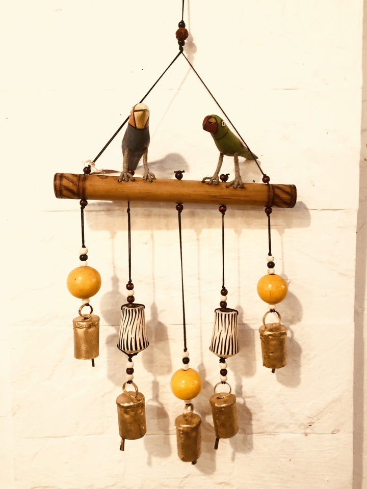 Parrot Wind Chime Artwork by Veer Singh Thumbnail