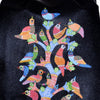 handpainted Peacocks Melody Black Backpack