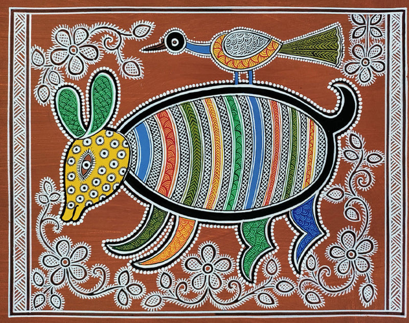 Buy Rabbit Mandana Painting by Dinesh Soni