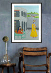 Buy Online Radha Krishna Kangra Painting by Mukesh Kumar Dhiman