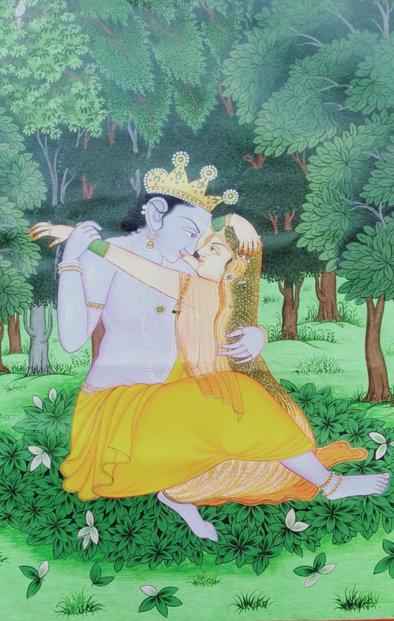 Online Radha Krishna Kangra Painting