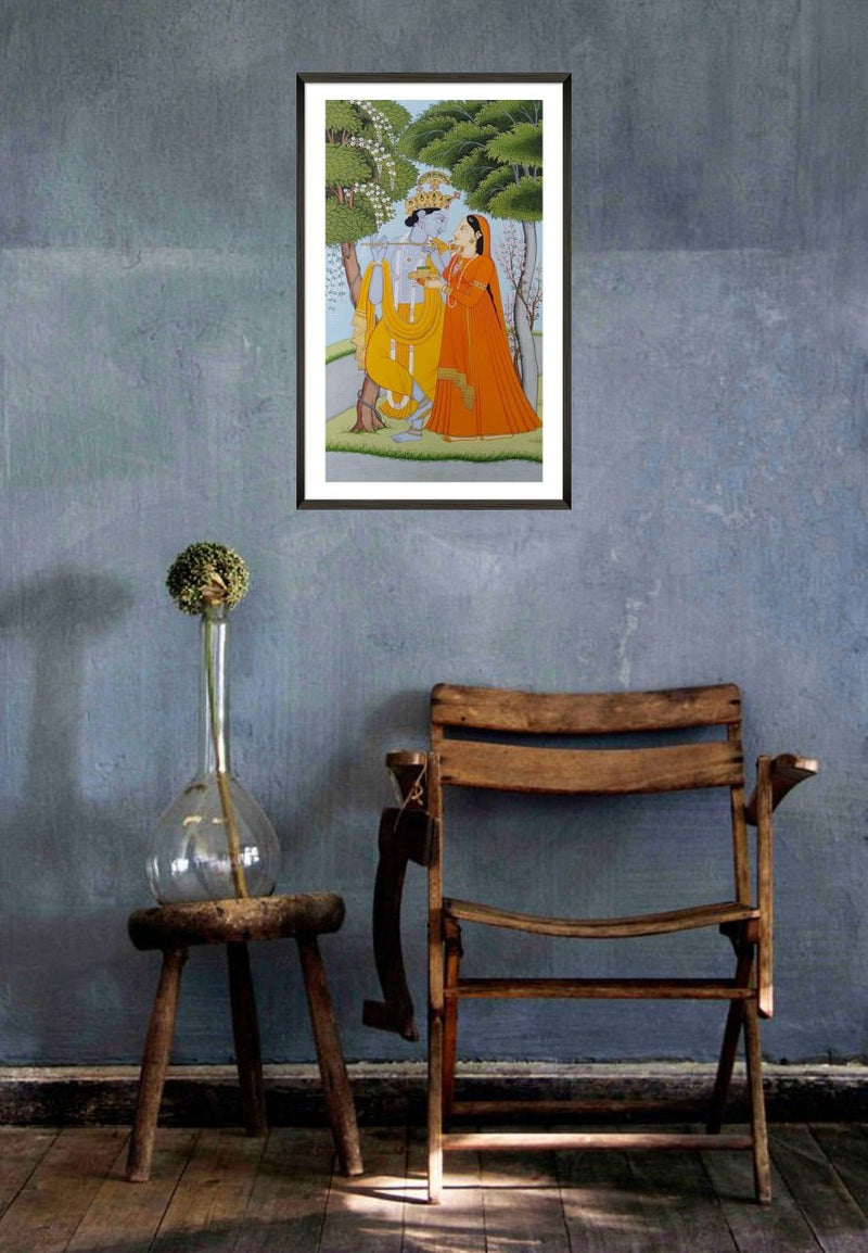 Buy Radha Krishna Kangra Art