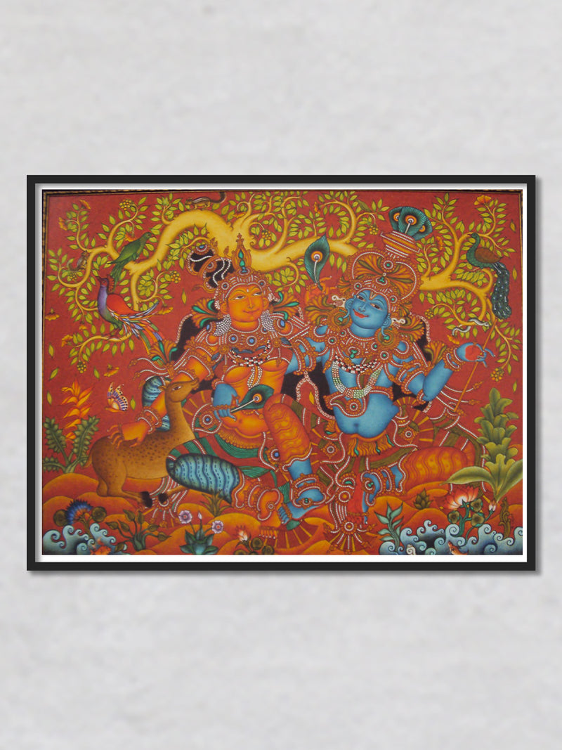 Shop Radha Krishna, Kerala Mural Painting by V.M Jijulal