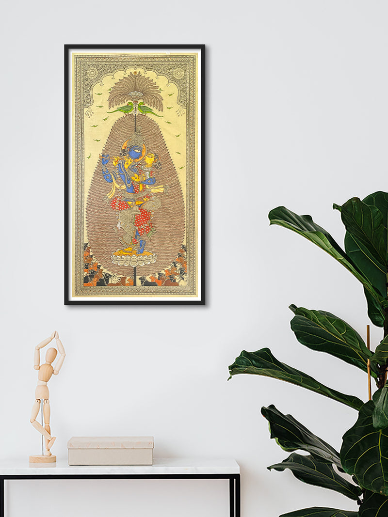 Radha Krishna: Pattachitra painting by Gitanjali Das