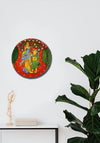 Radha Krishna Cheriyal Wall Plates by Sai Kiran