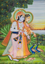 Buy Radha Krishna Pichwai Painting by Shehzaad Ali Sherni