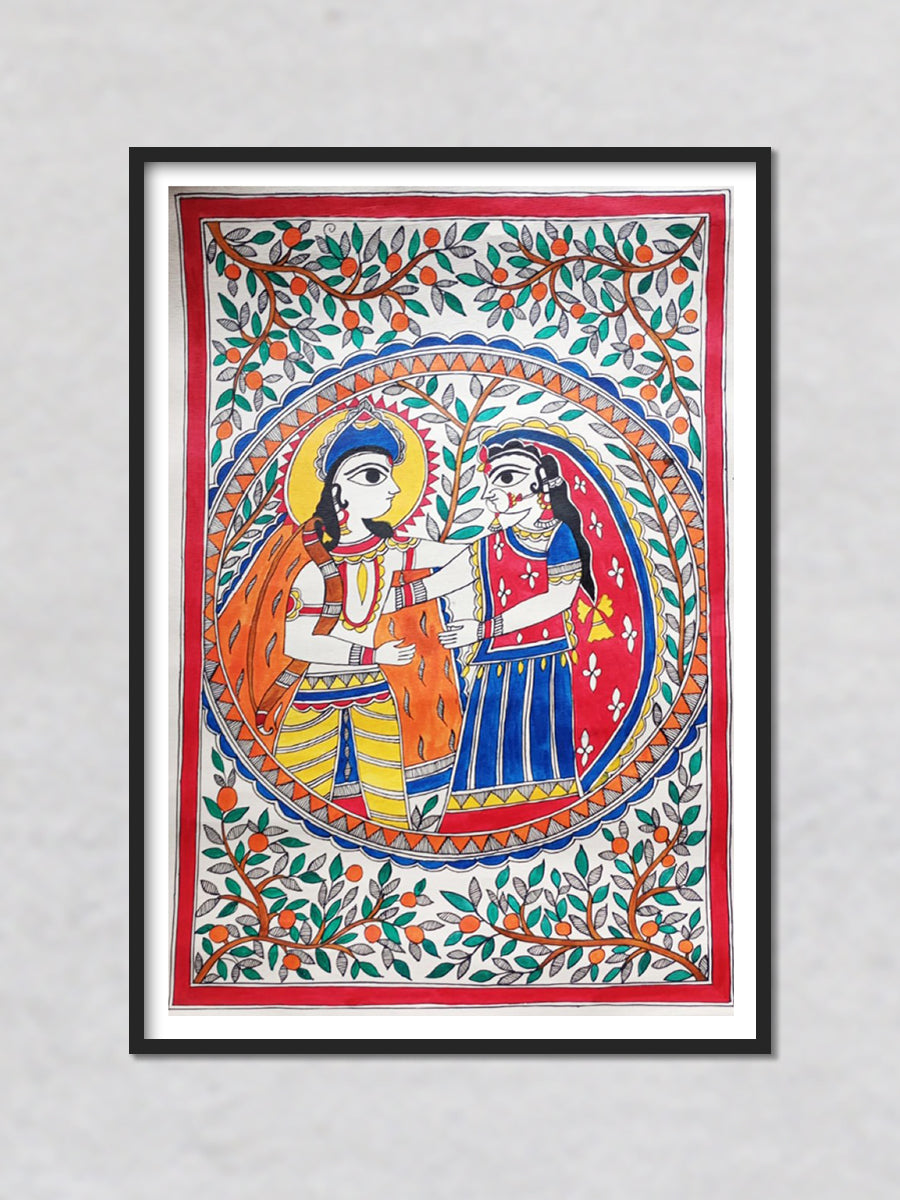 Ram and Sita Madhubani artwork