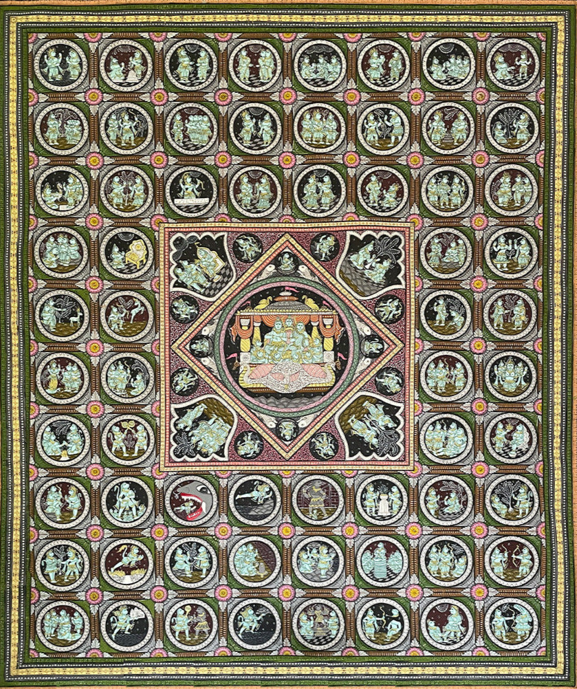 Ramayan Katha: Pattachitra painting by Gitanjali Das