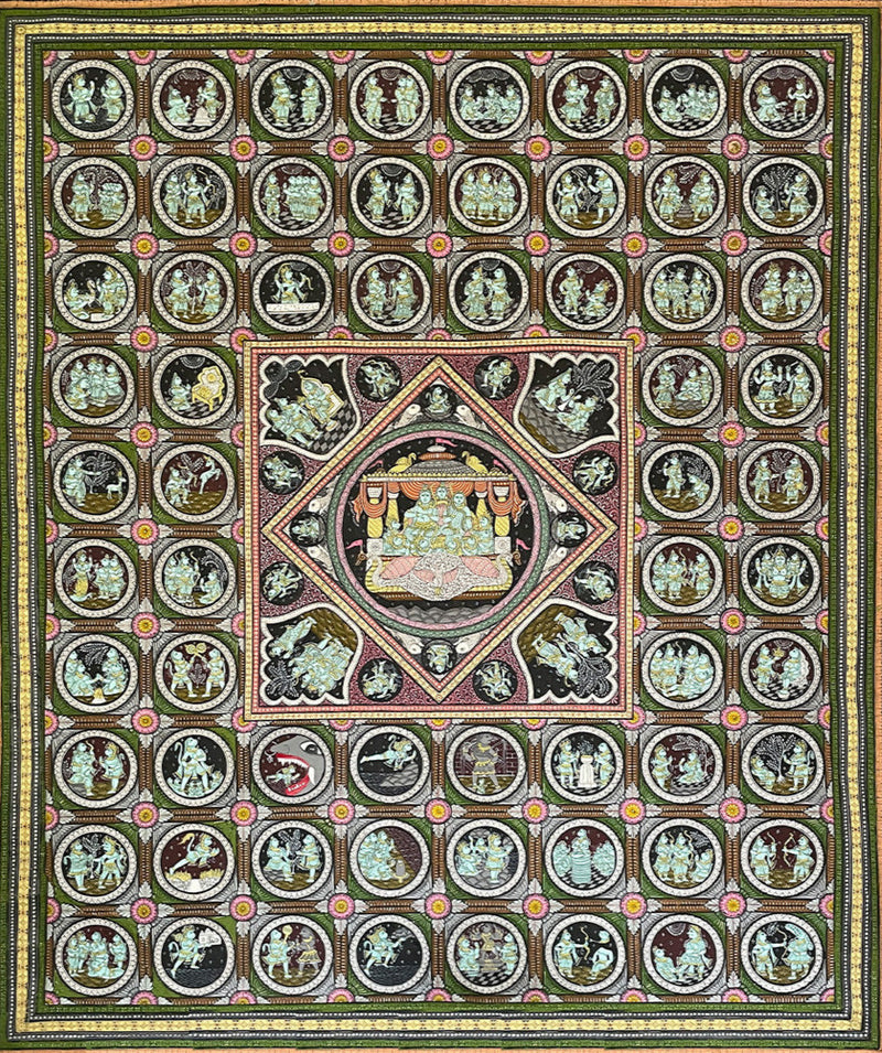 Ramayan Katha: Pattachitra painting by Gitanjali Das