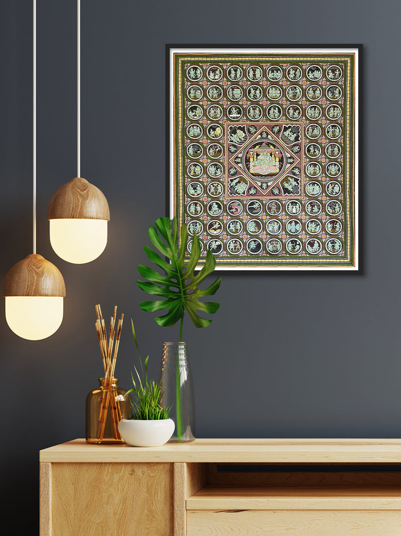 Ramayan Katha: Pattachitra painting by Gitanjali Das
