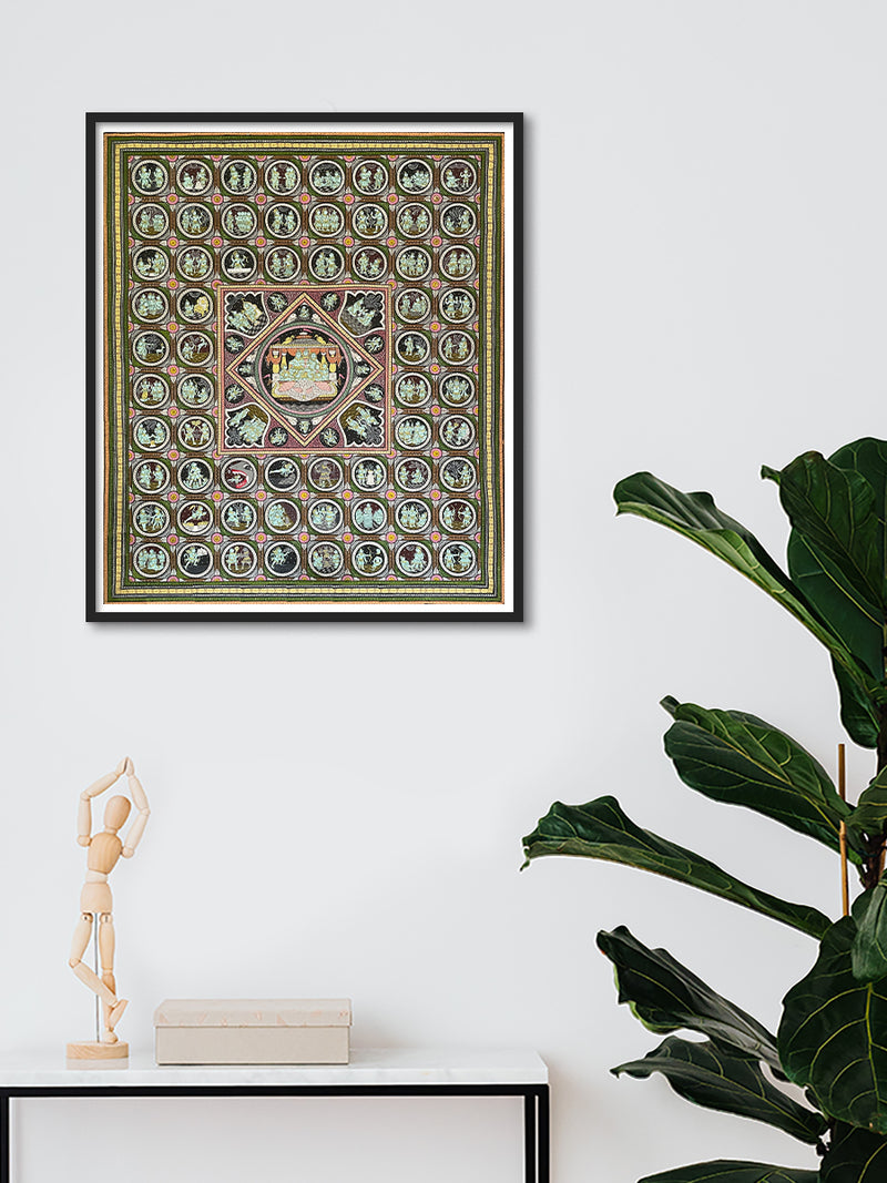 Ramayan Katha: Pattachitra painting by Gitanjali Das