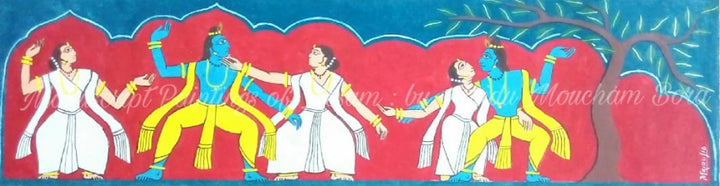 Rasa Krida: ASSAMESE MANUSCRIPT PAINTING BY MRIDU MOUCHAM BORA Thumbnail