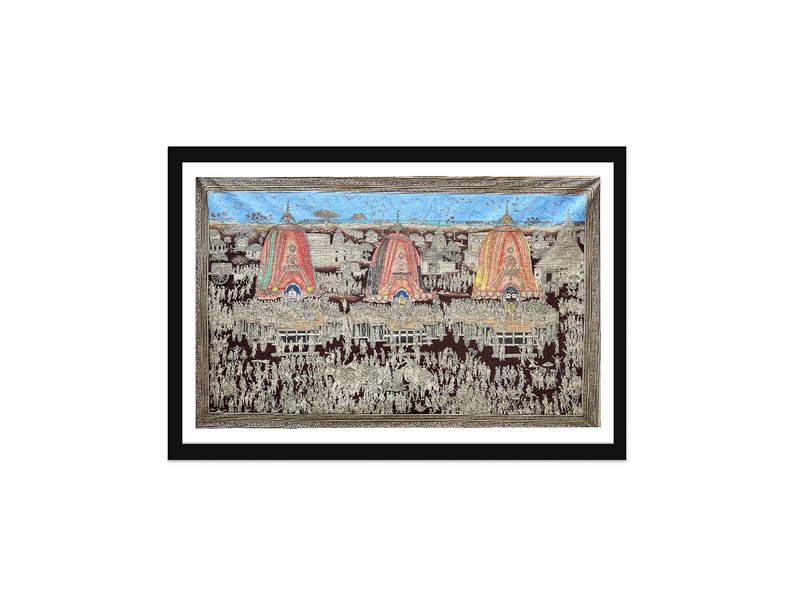 Rath Yatra: Pattachitra painting by Gitanjali Das